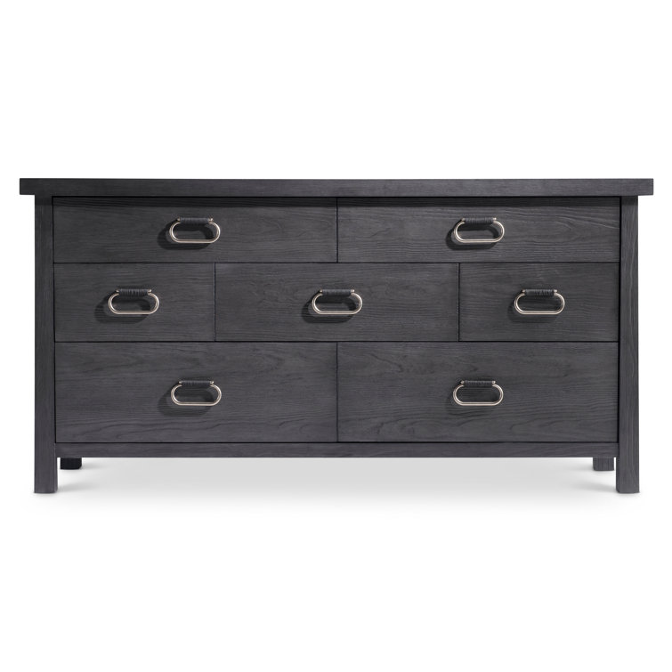Black Double Dresser with Soft Close Drawers