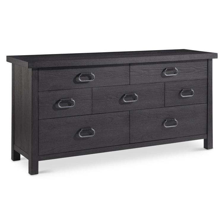 Black Double Dresser with Soft Close Drawers