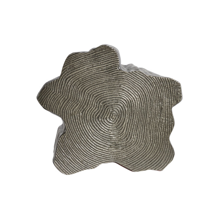 Elba Graphite Finish Free Form Cast Aluminum Accent Table