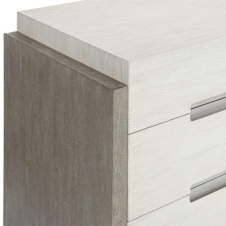Linen and Light Shale 72" Transitional 9-Drawer Dresser