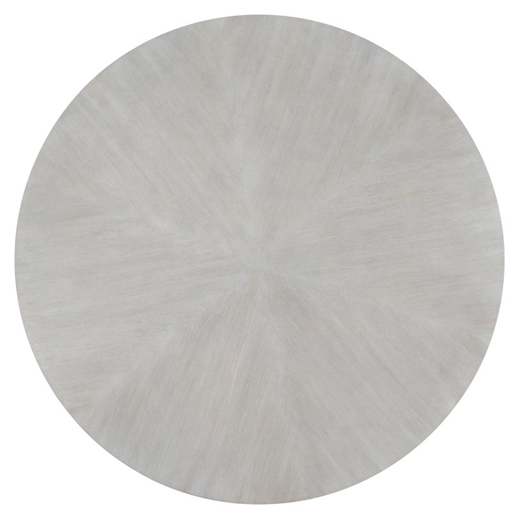 Transitional Thorne Off-White Round Wood & Metal Coffee Table with Storage