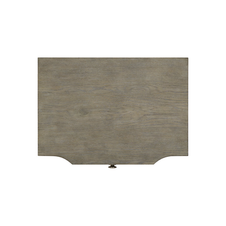 Gray Transitional 3-Drawer Nightstand with Zinc Pulls