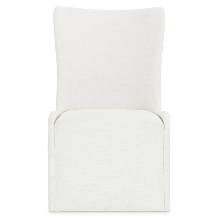 Albion Linen Upholstered Parsons Side Chair in Beige