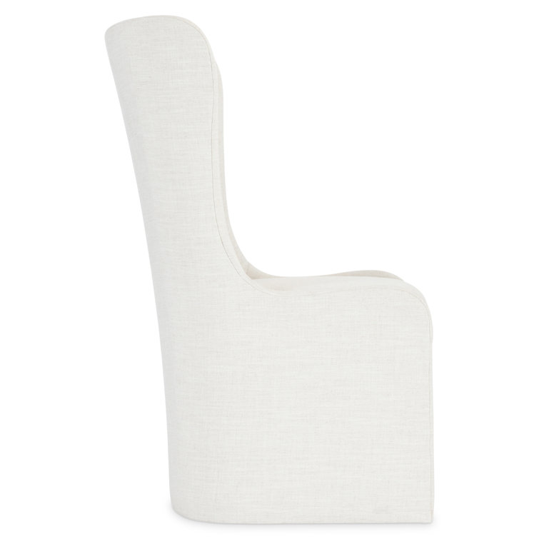 Albion Linen Upholstered Parsons Side Chair in Beige