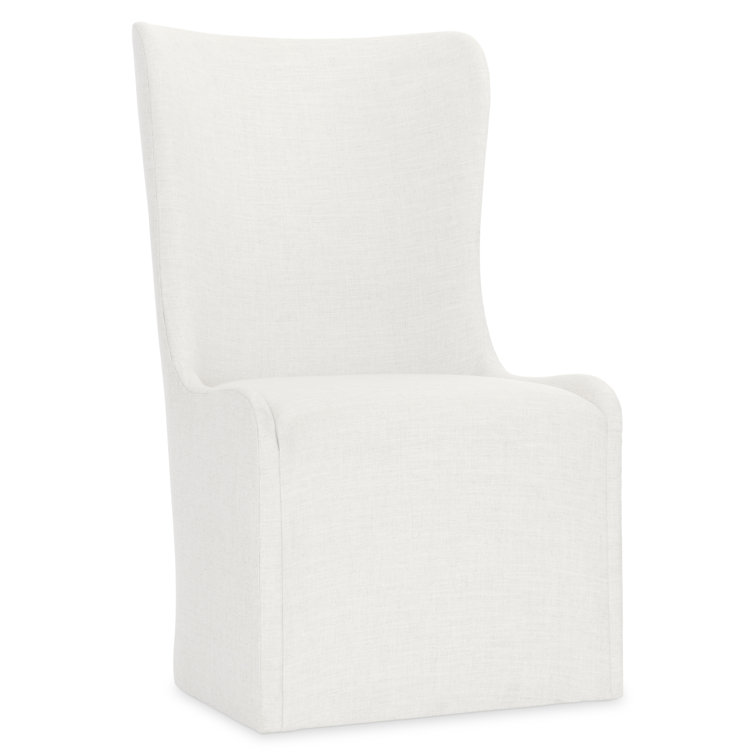 Albion Linen Upholstered Parsons Side Chair in Beige