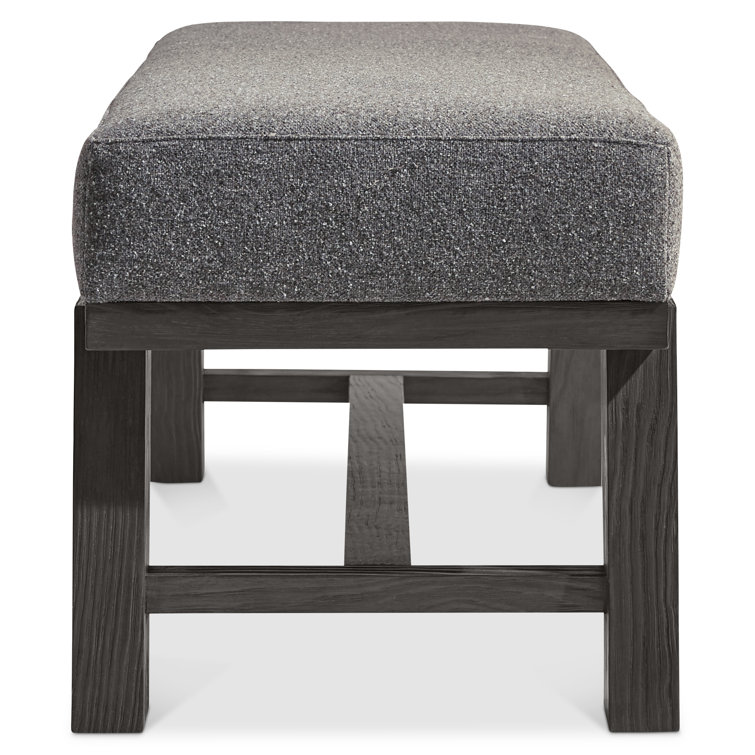 Trianon 56'' Dark Gray Contemporary Upholstered Bench