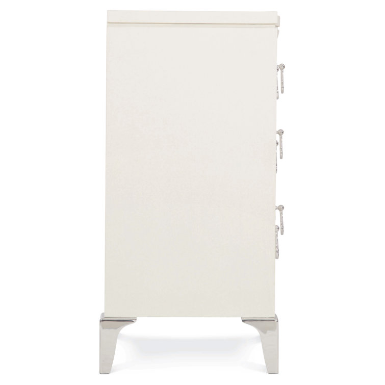 Calista Silken Pearl 6-Drawer Transitional Dresser