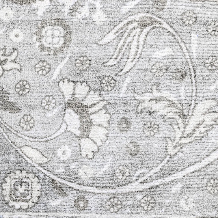 Elegant Bone Viscose 9' x 12' Hand-Knotted Transitional Area Rug
