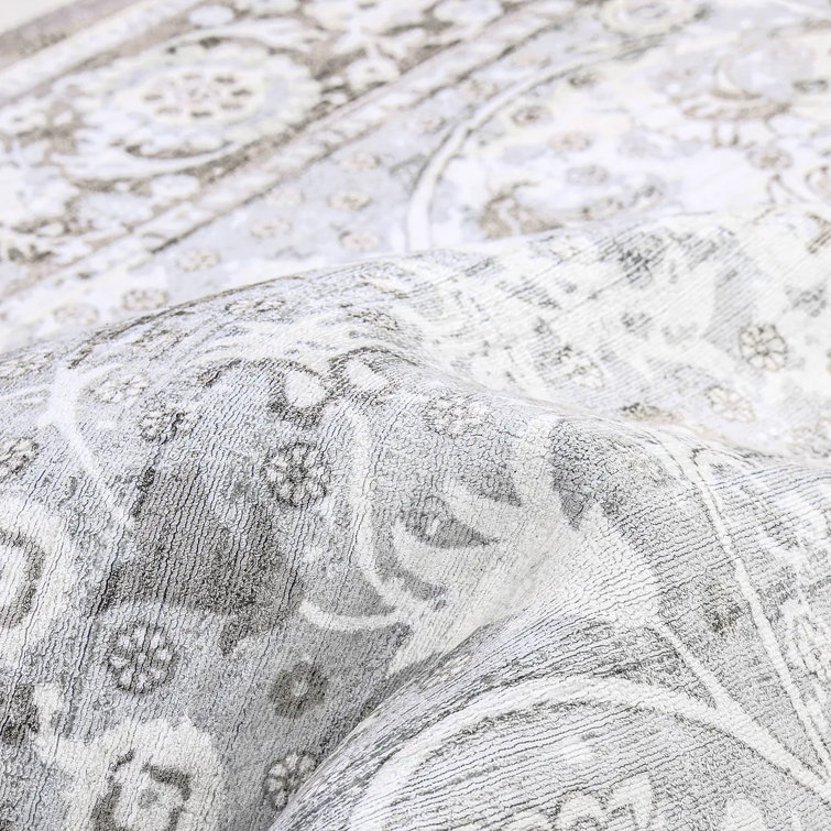 Elegant Bone Viscose 9' x 12' Hand-Knotted Transitional Area Rug