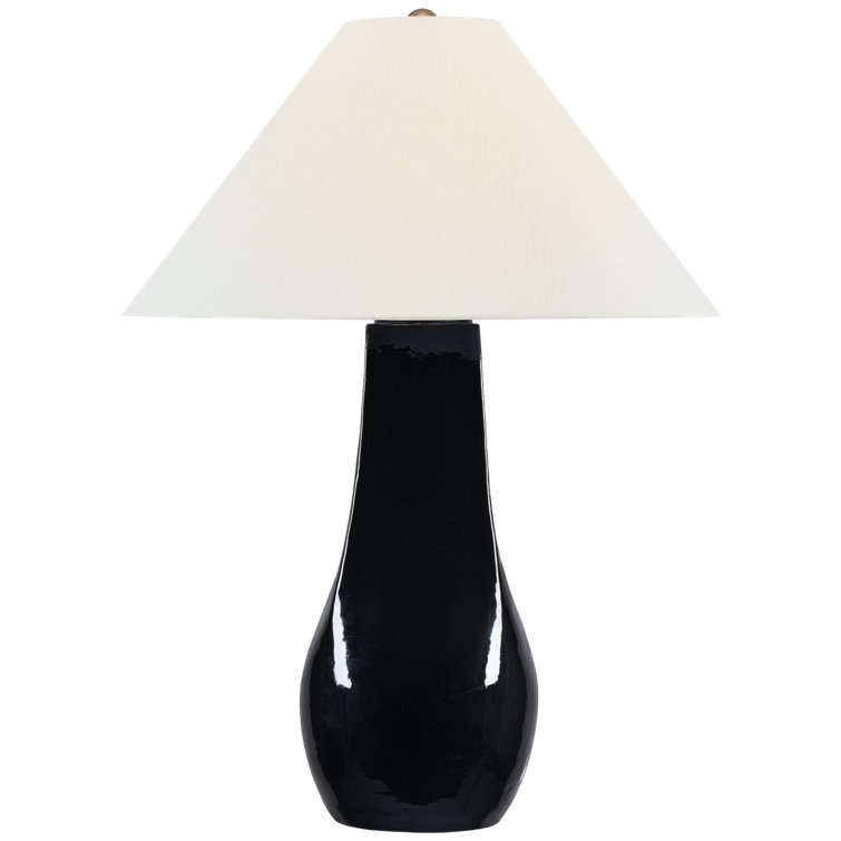 Natural Terracotta Adjustable Outdoor Table Lamp with Linen Shade