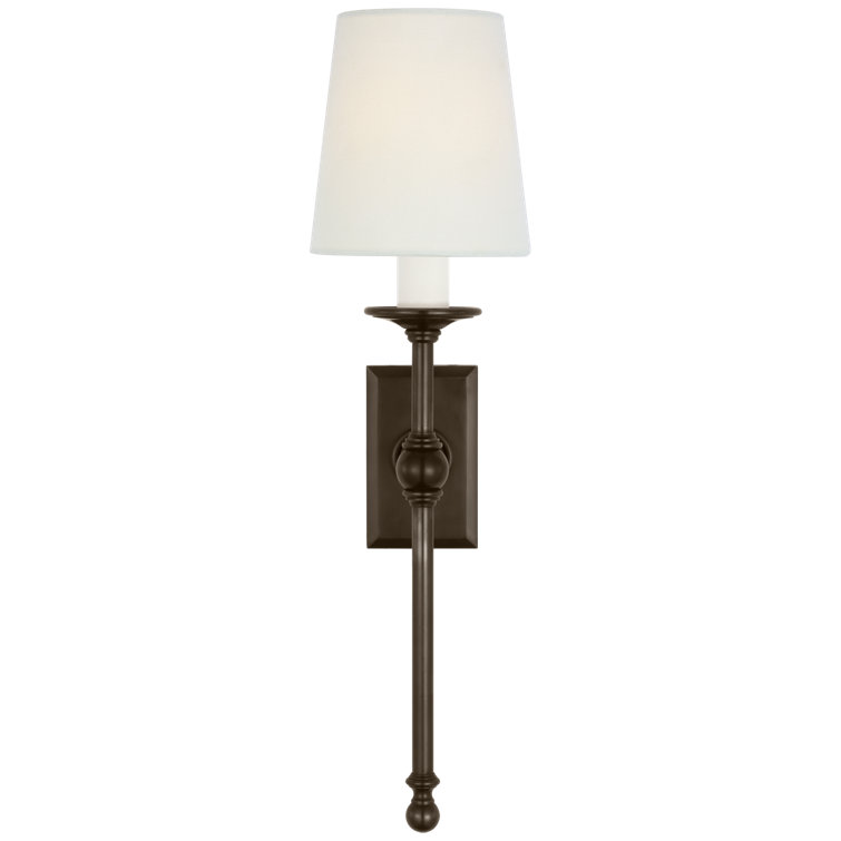 Antique Burnished Brass Dimmable Candle Wall Sconce