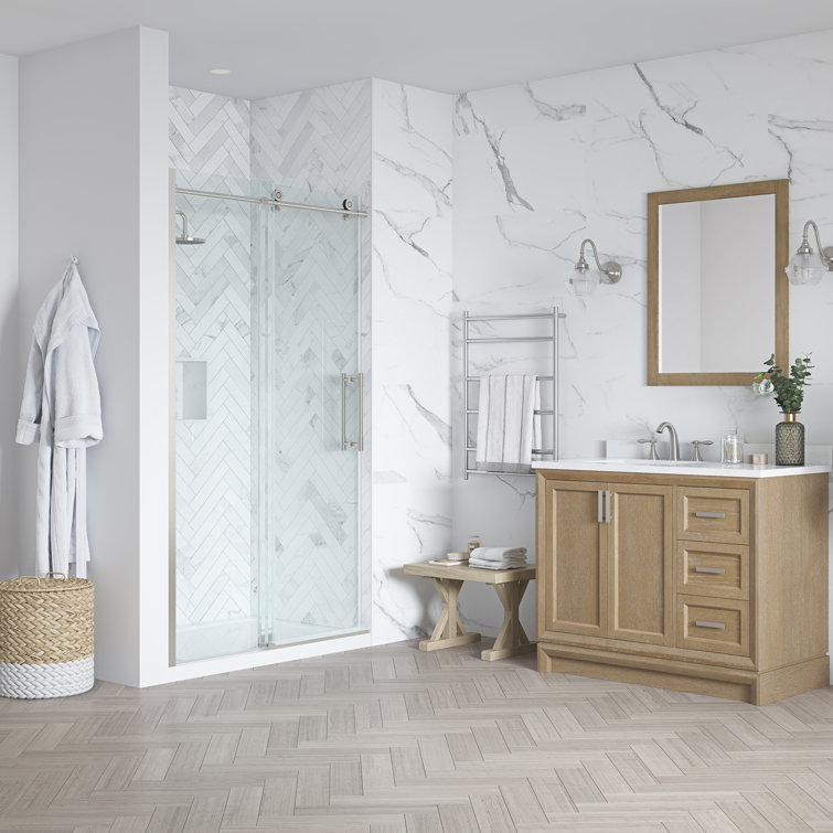 OVE Decors 48-in. Eva Alcove Soft-Close Shower Door