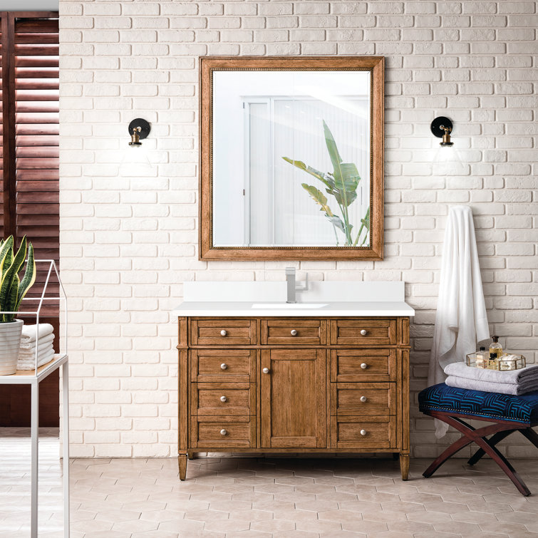 Brittany 47" Saddle Brown Plywood Single Vanity