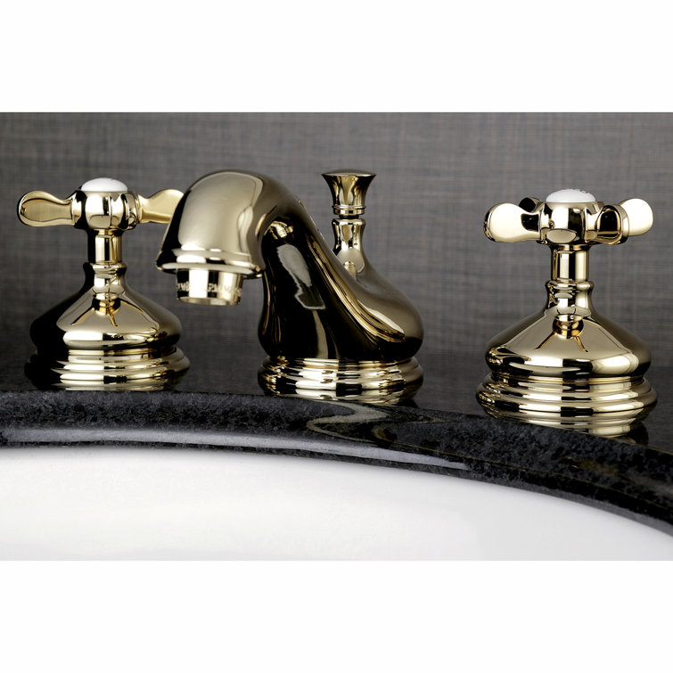 Essex Polished Brass 8-Inch Widespread Bathroom Faucet