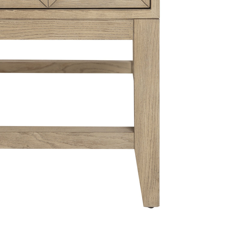 Pebble Oak 72" Double Freestanding Vanity with Solid Surface Top