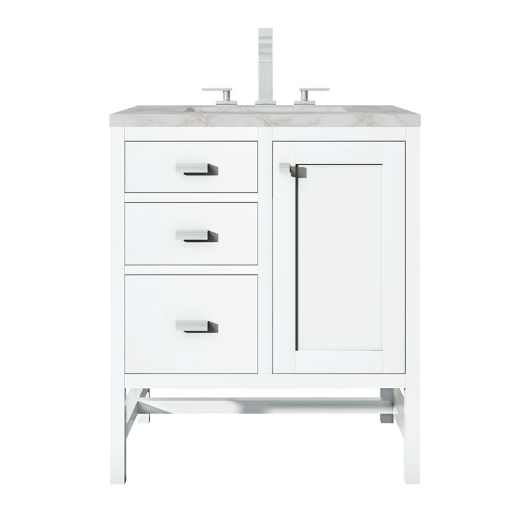 Addison 30" Glossy White Plywood Single Bathroom Vanity