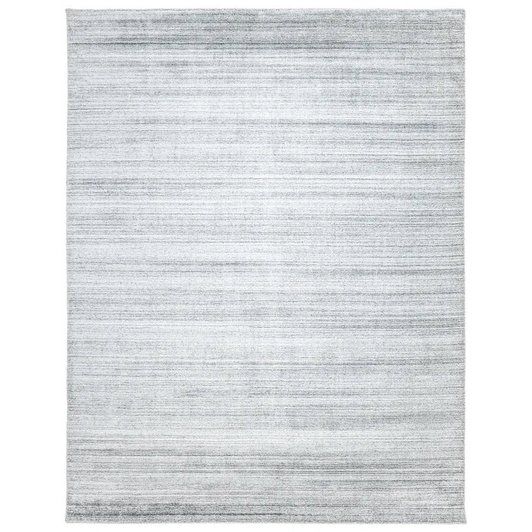 Heather Stripe Hand-Knotted Wool & Viscose 8' x 10' Area Rug