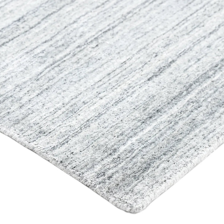 Heather Stripe Hand-Knotted Wool & Viscose 8' x 10' Area Rug