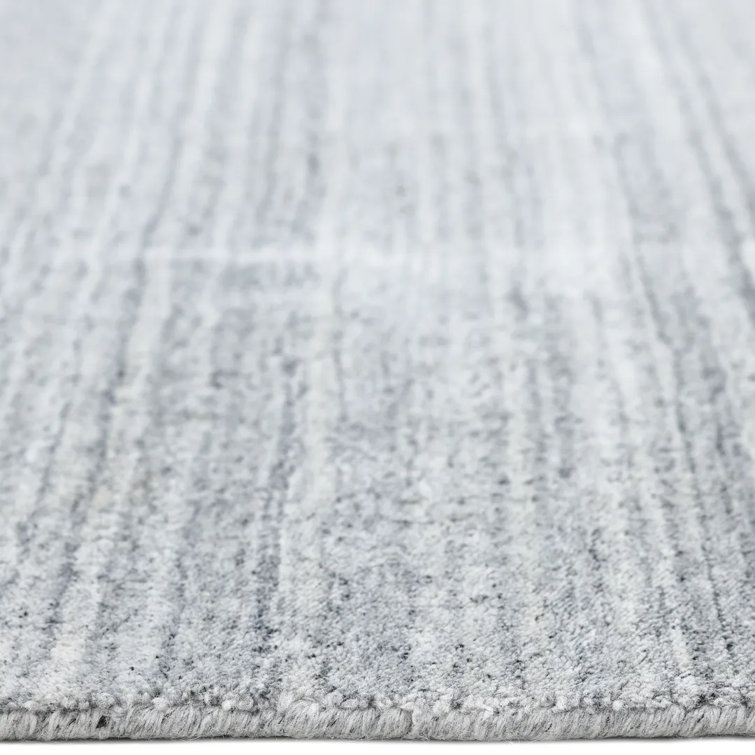 Heather Stripe Hand-Knotted Wool & Viscose 8' x 10' Area Rug