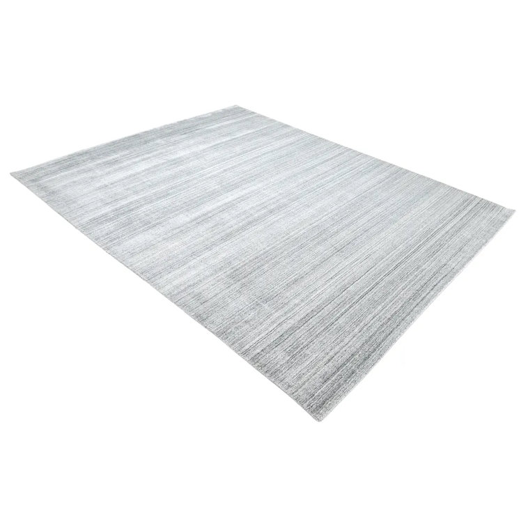 Heather Stripe Hand-Knotted Wool & Viscose 8' x 10' Area Rug