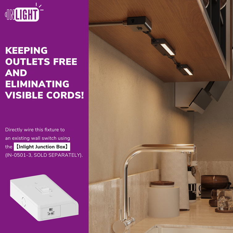 Bronze 12-Inch Swivel LED Under Cabinet Light with Adjustable Color Temperature