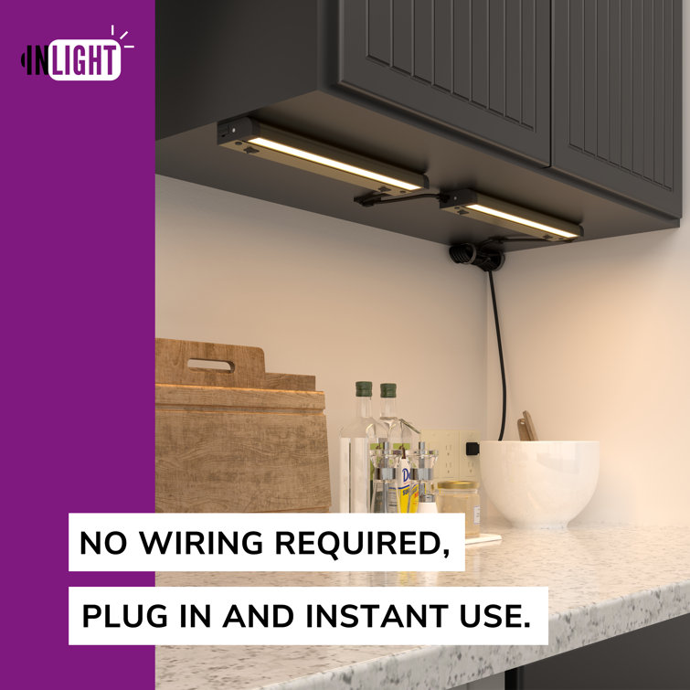 Bronze 12-Inch Swivel LED Under Cabinet Light with Adjustable Color Temperature