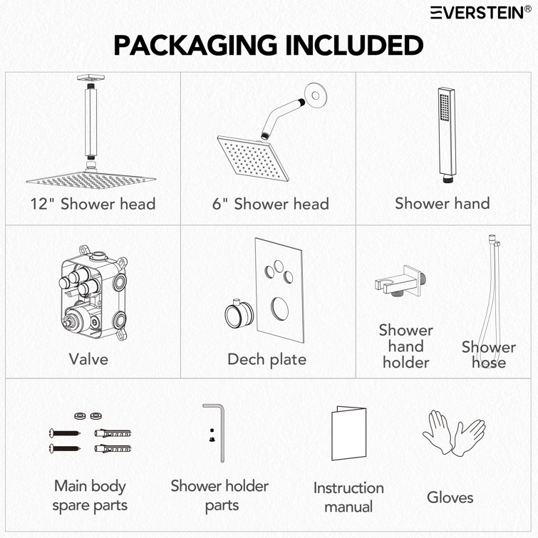 Matte Black Stainless Steel Dual Showerhead System with Handheld