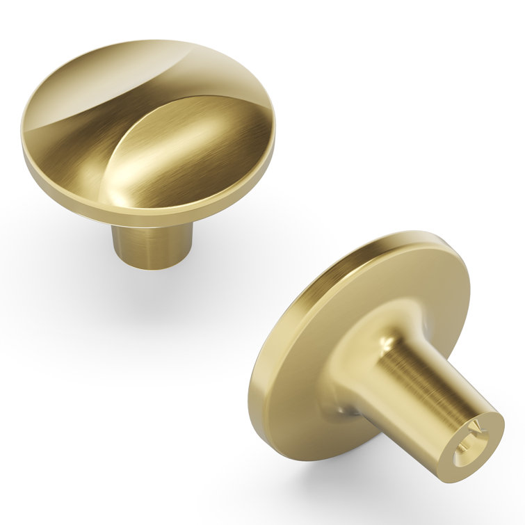 Crest 1-1/4" Round Satin Champagne Bronze Knob