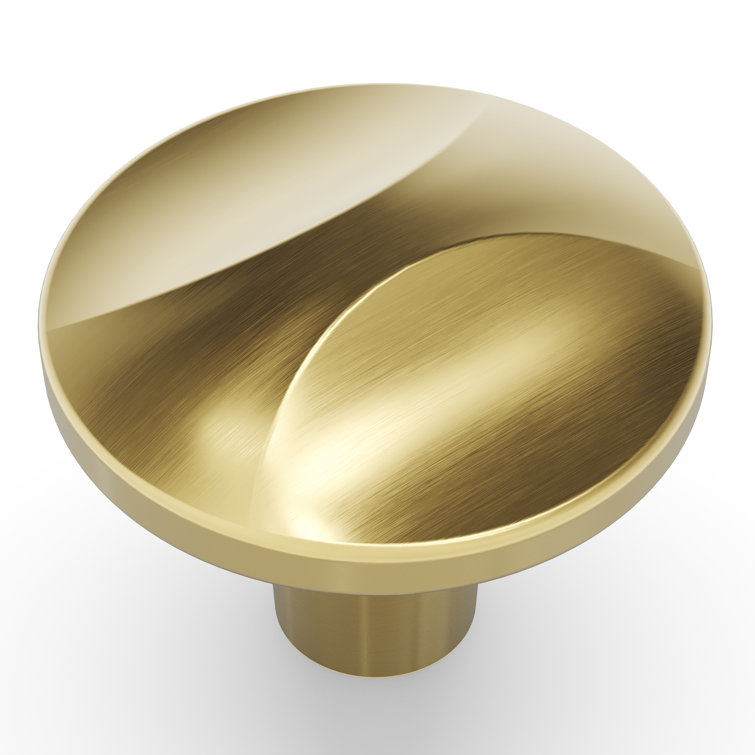 Crest 1-1/4" Round Satin Champagne Bronze Knob
