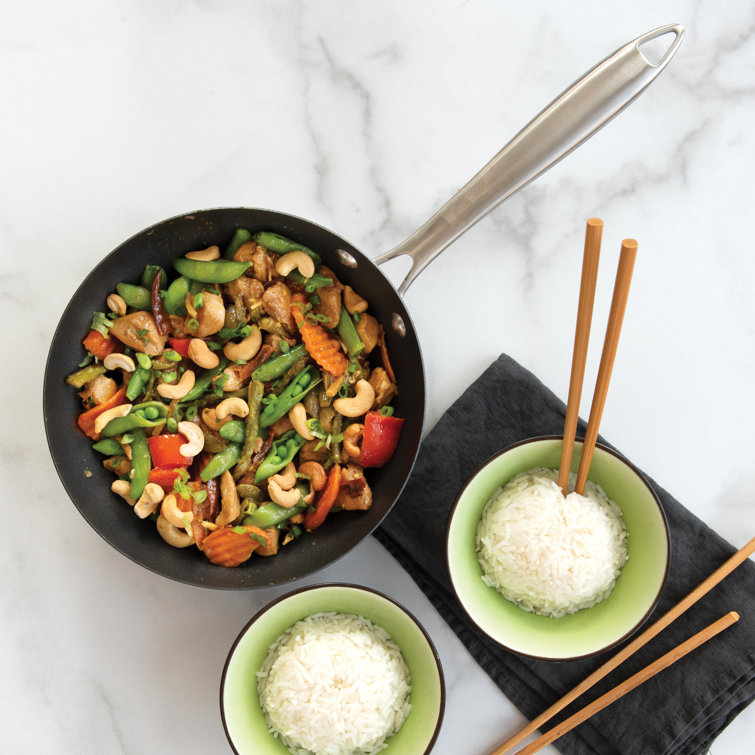 Nordic Ware 8'' Nonstick Stainless Steel Wok