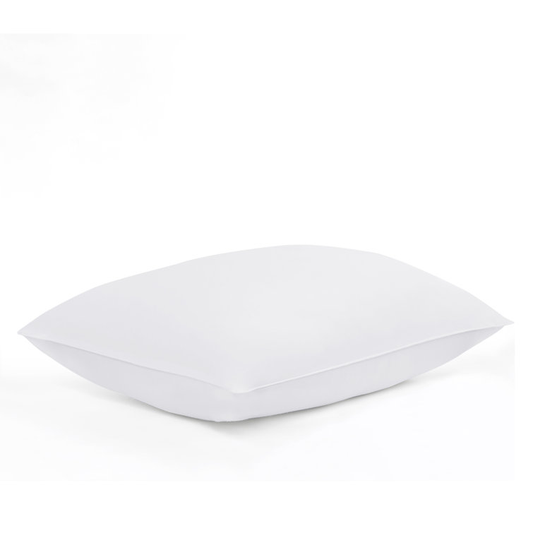 Queen White Hypoallergenic Polyester Down Alternative Pillow Set