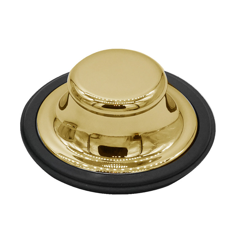 Polished Brass Kitchen Sink Basket Strainer with Stopper