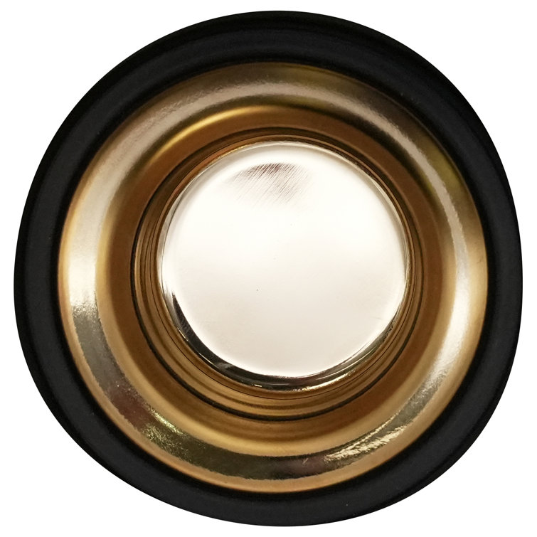 Polished Brass Kitchen Sink Basket Strainer with Stopper