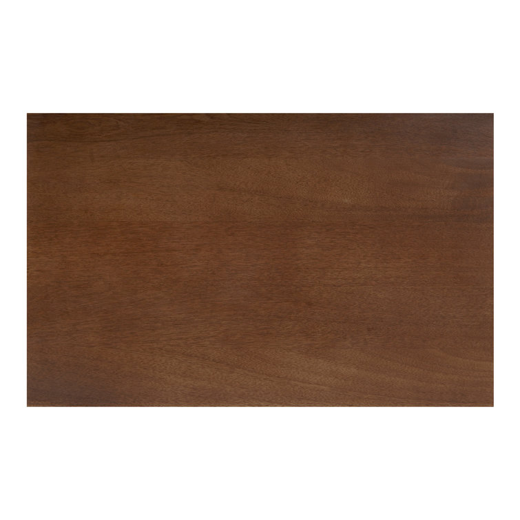 Omena Brown Mango Wood 6-Drawer Dresser with Woven Front