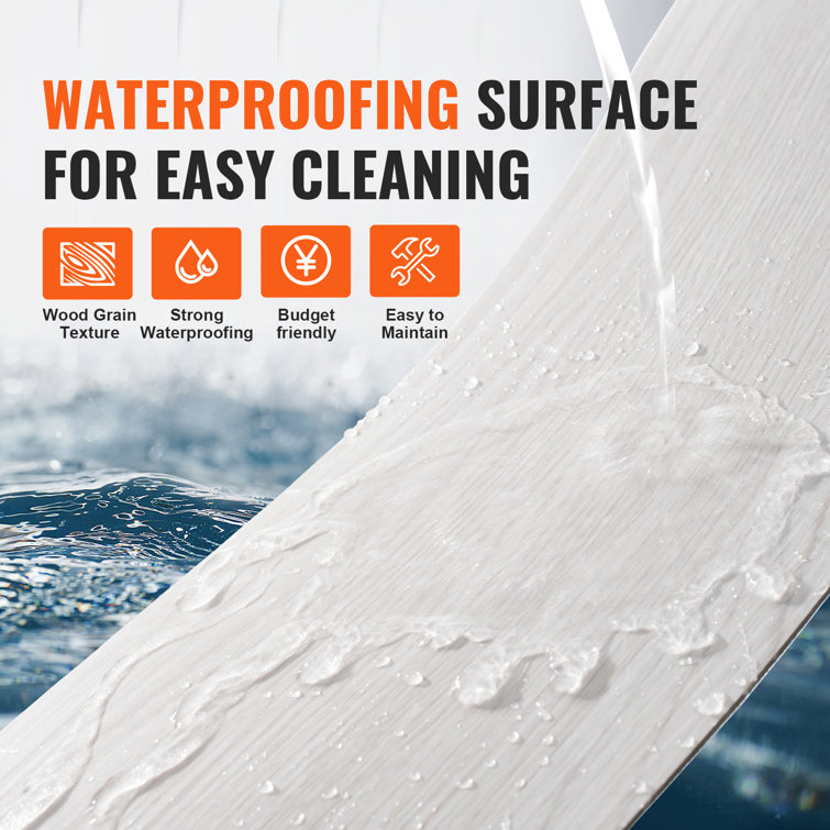 Light Gray Self-Adhesive Vinyl Floor Tiles with Water Protection