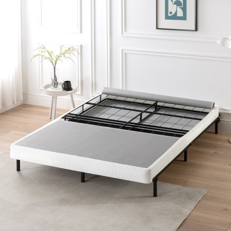 Queen Low Profile Folding Metal Box Spring with Polyester Cover