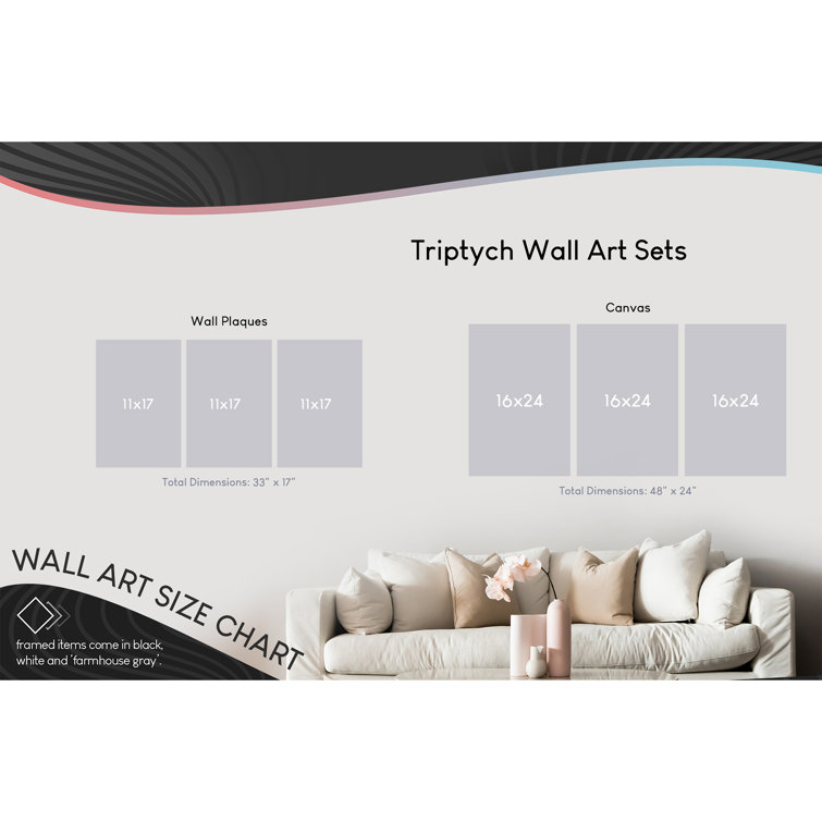 Distressed Bicycle Silhouette 3-Piece Wrapped Canvas Wall Art