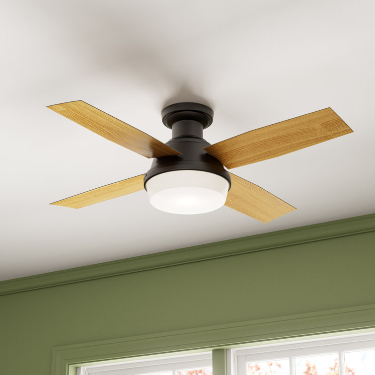 Noble Bronze 44" Dempsey Low Profile Ceiling Fan with LED Light and Remote