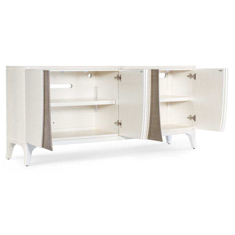 Bella Donna White 77" Transitional Entertainment Credenza