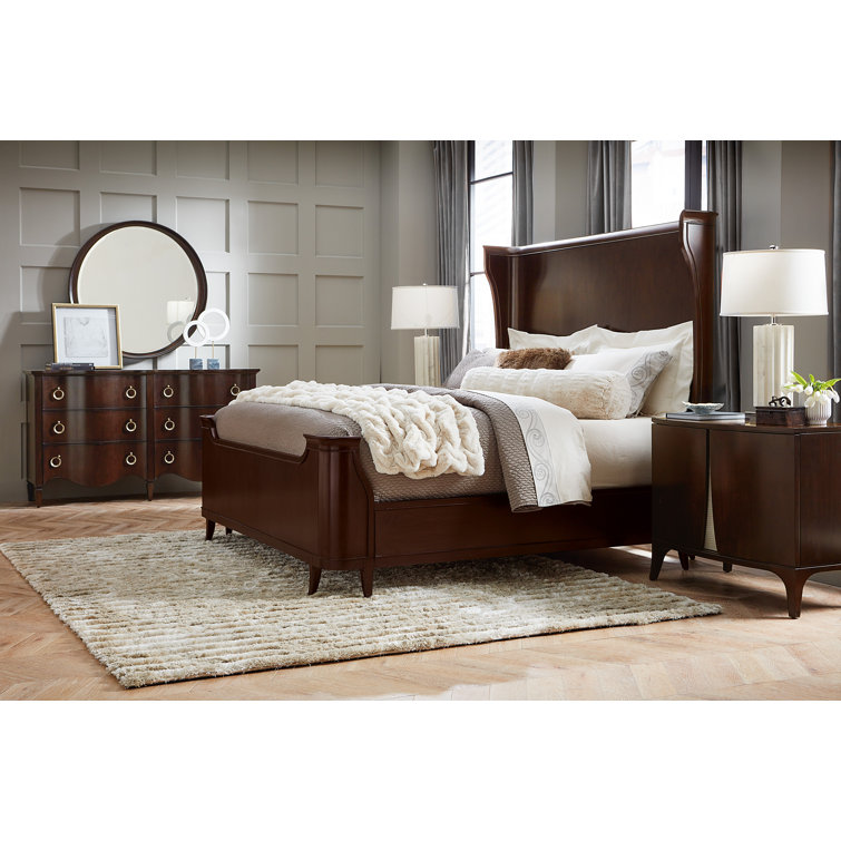 Bella Donna Dark Wood Double Dresser with Soft Close Drawers