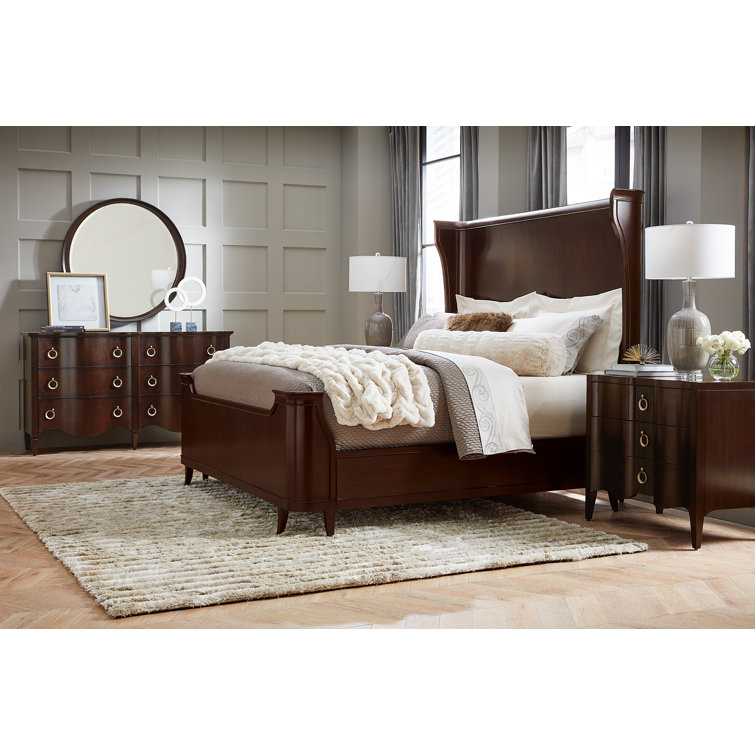 Bella Donna Dark Wood Double Dresser with Soft Close Drawers