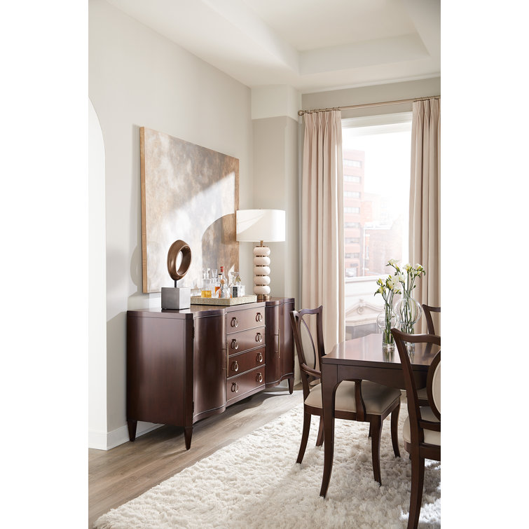 Bella Donna Transitional Brown Cherry Veneer Buffet