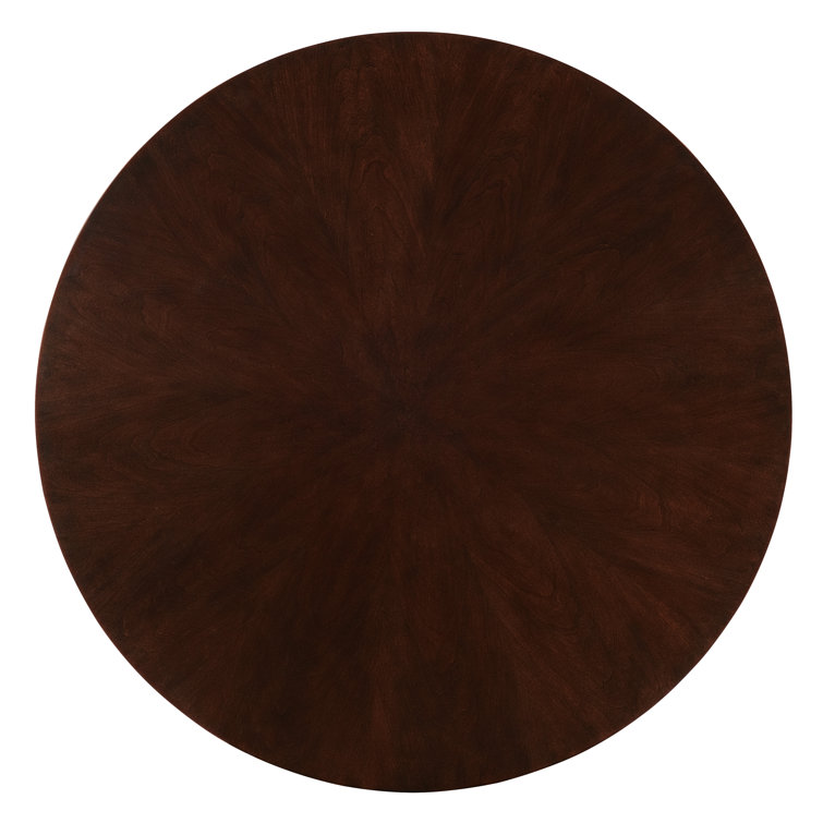Bella Donna Round Brown Wood Cocktail Table