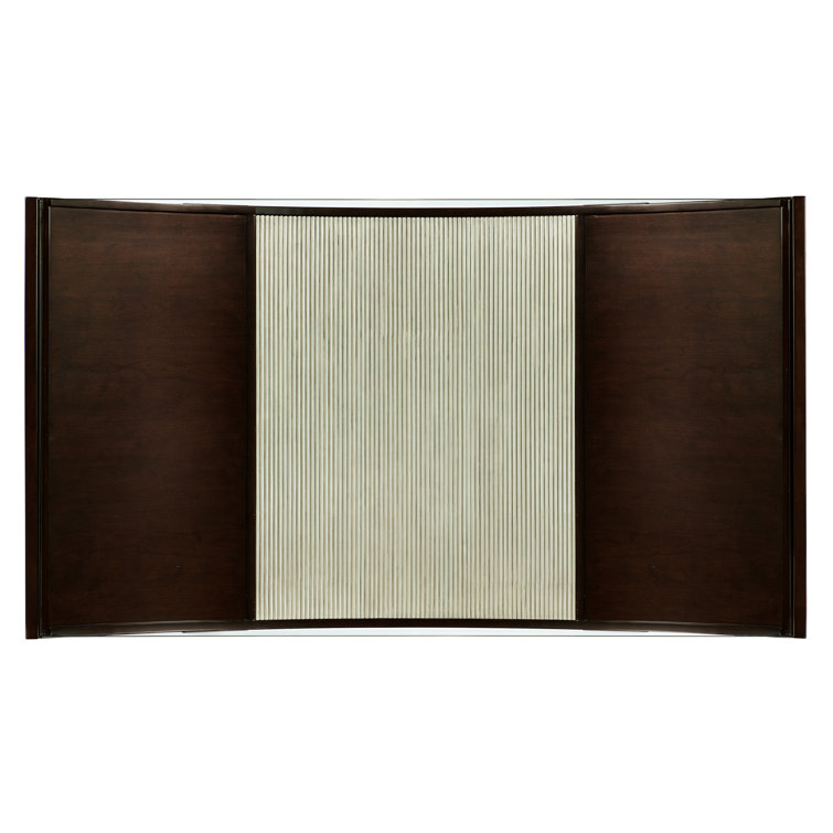 Bella Donna Brown Wood and Glass Rectangular Cocktail Table