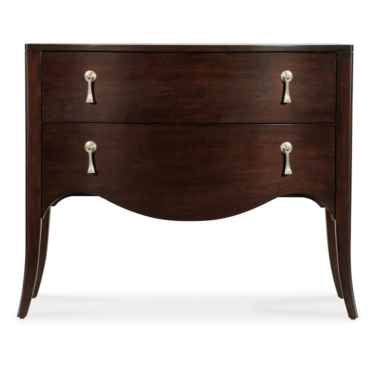 Bella Donna Dark Wood Glam Bachelors Chest with Soft Close Drawer