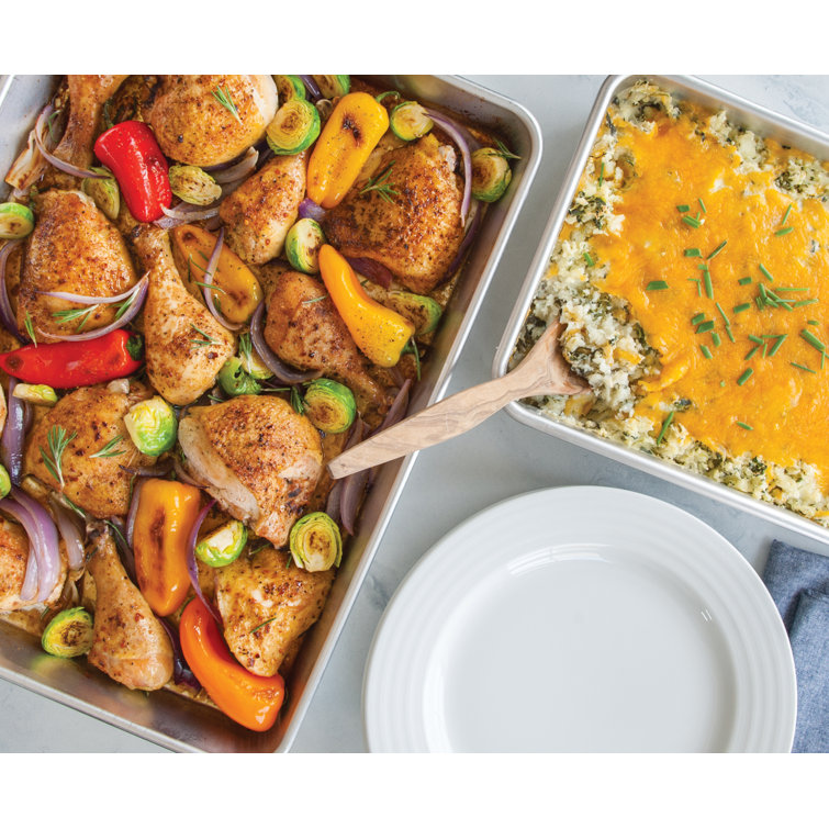 Nordic Ware Silver Aluminum Non-stick Rectangular Cake Pan