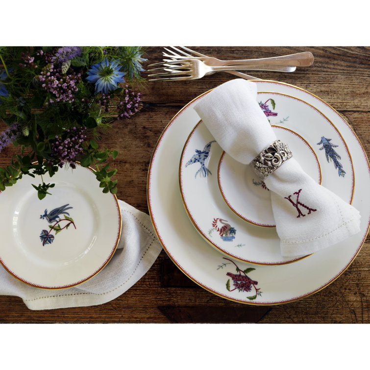 White Porcelain Mythical Creatures 5-Piece Place Setting