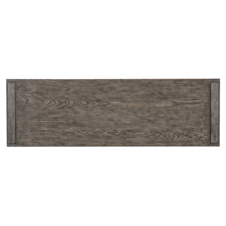 Rustic Brown and White Oak Veneer Door Chest