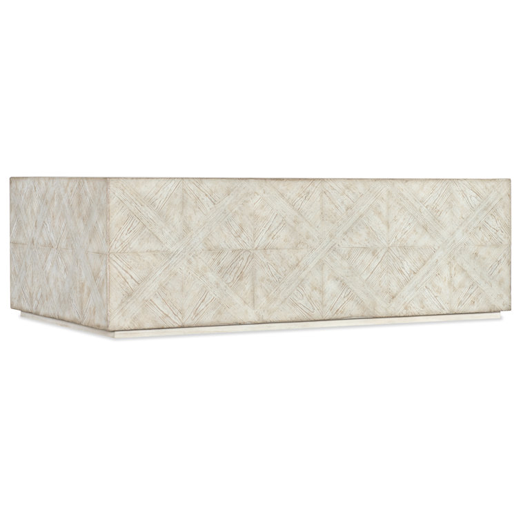 Rustic Beige Rectangular Wood Cocktail Table