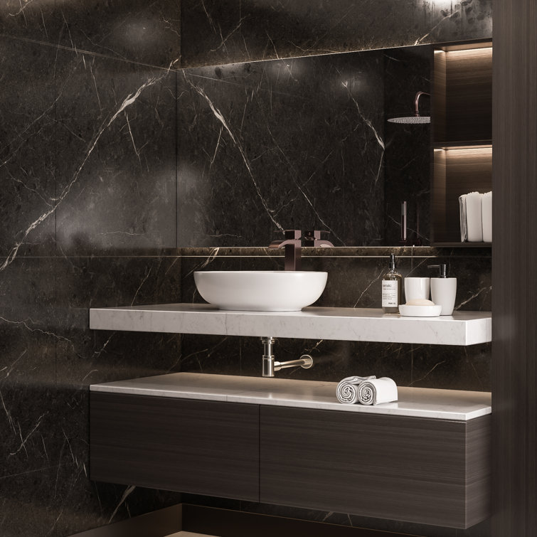 Oil Rubbed Bronze Single Handle High Arc Bathroom Faucet